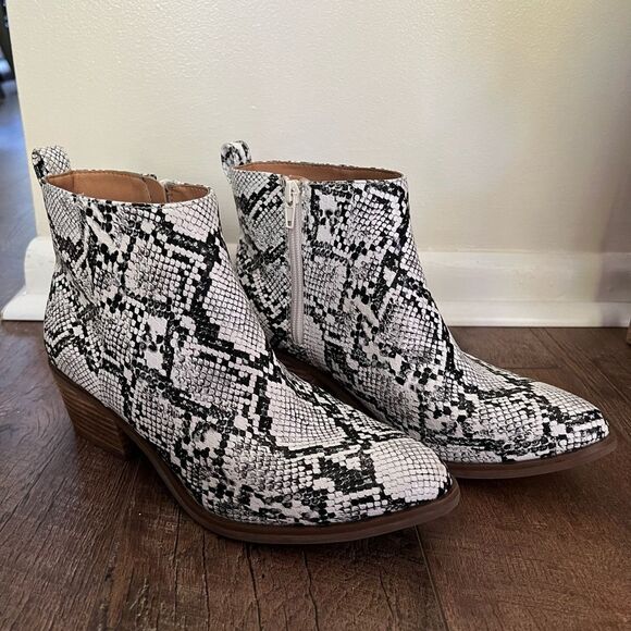 Code West Voodoo Women's Animal Snake Block Heel Western Ankle Boots US 9M - Picture 12 of 16